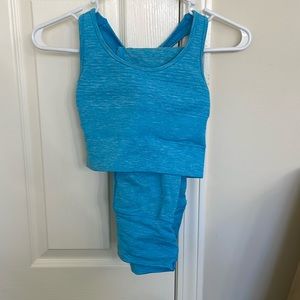 Blue Alphalete workout set